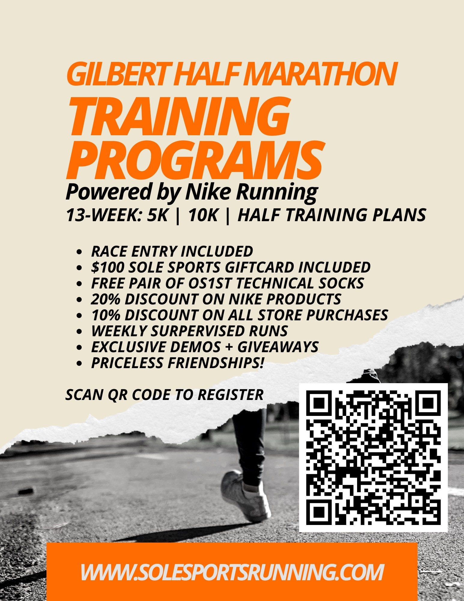 Sole Sports Training Flyer